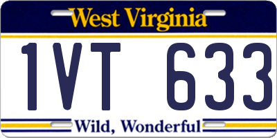 WV license plate 1VT633