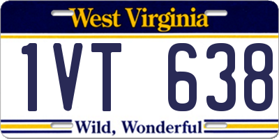 WV license plate 1VT638