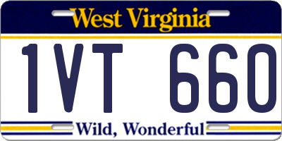 WV license plate 1VT660