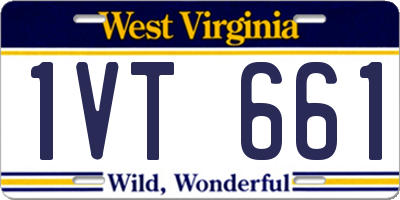 WV license plate 1VT661
