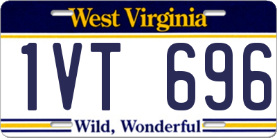 WV license plate 1VT696