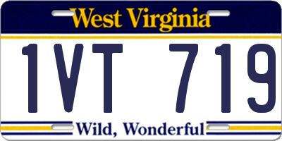 WV license plate 1VT719
