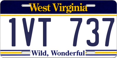 WV license plate 1VT737