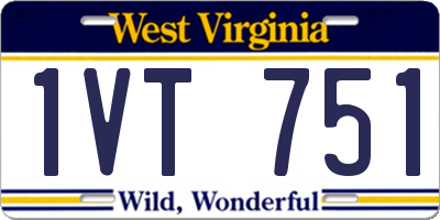 WV license plate 1VT751