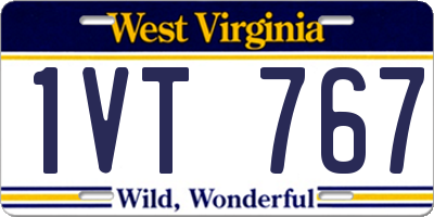 WV license plate 1VT767