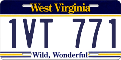 WV license plate 1VT771
