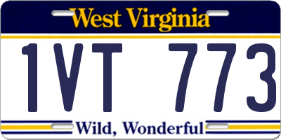 WV license plate 1VT773