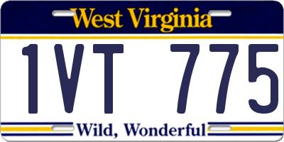 WV license plate 1VT775
