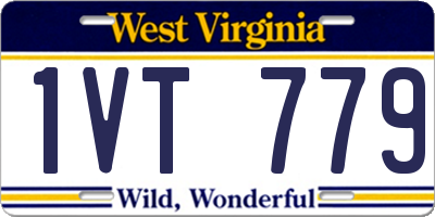 WV license plate 1VT779