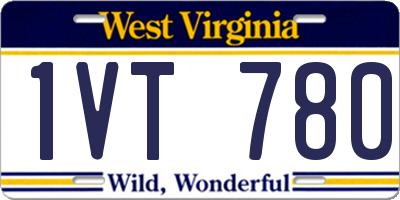 WV license plate 1VT780