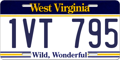 WV license plate 1VT795