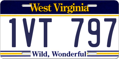 WV license plate 1VT797