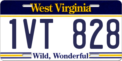 WV license plate 1VT828