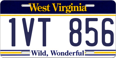 WV license plate 1VT856