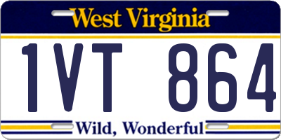 WV license plate 1VT864