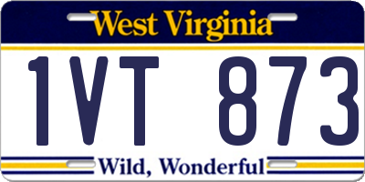 WV license plate 1VT873