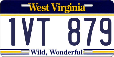 WV license plate 1VT879