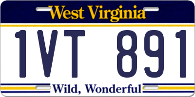 WV license plate 1VT891