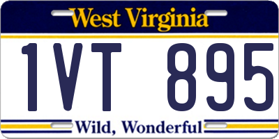 WV license plate 1VT895