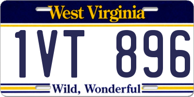 WV license plate 1VT896