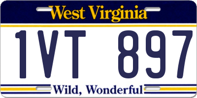 WV license plate 1VT897