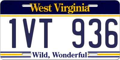 WV license plate 1VT936