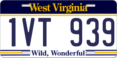 WV license plate 1VT939