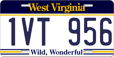 WV license plate 1VT956