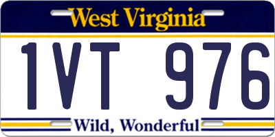 WV license plate 1VT976