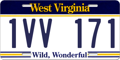 WV license plate 1VV171