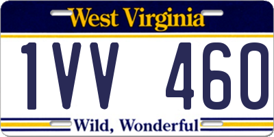 WV license plate 1VV460