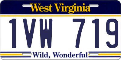 WV license plate 1VW719