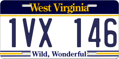 WV license plate 1VX146