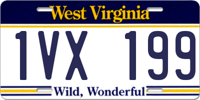 WV license plate 1VX199