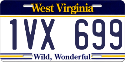 WV license plate 1VX699