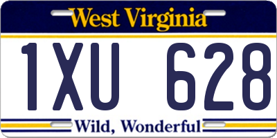 WV license plate 1XU628