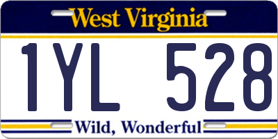 WV license plate 1YL528