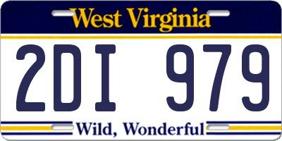 WV license plate 2DI979