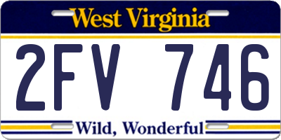 WV license plate 2FV746