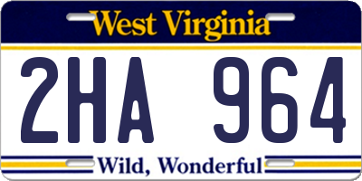 WV license plate 2HA964