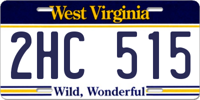 WV license plate 2HC515
