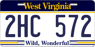 WV license plate 2HC572