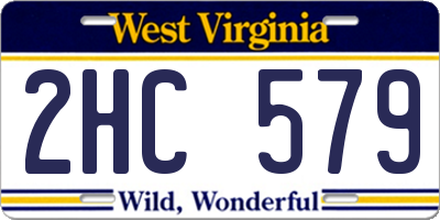 WV license plate 2HC579