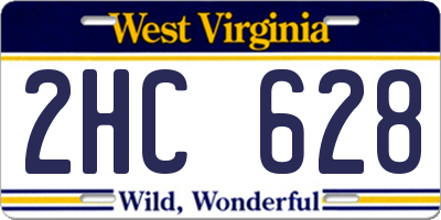 WV license plate 2HC628