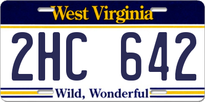 WV license plate 2HC642