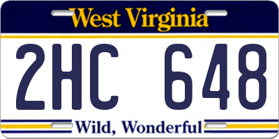 WV license plate 2HC648