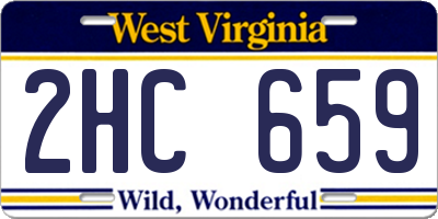 WV license plate 2HC659
