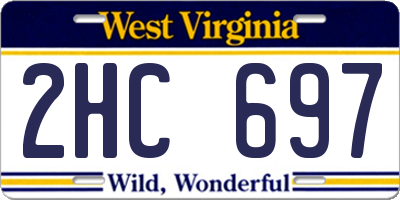 WV license plate 2HC697