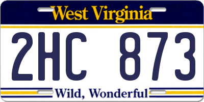 WV license plate 2HC873