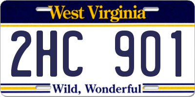 WV license plate 2HC901